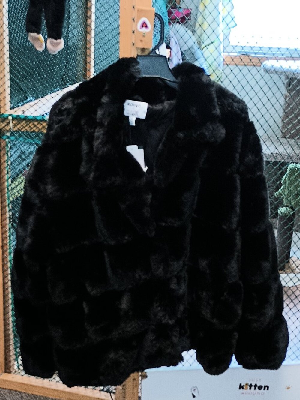 NEW Edited by Hunter McGrady Women's Faux Fur Jacket Black 3X - Picture 5 of 8